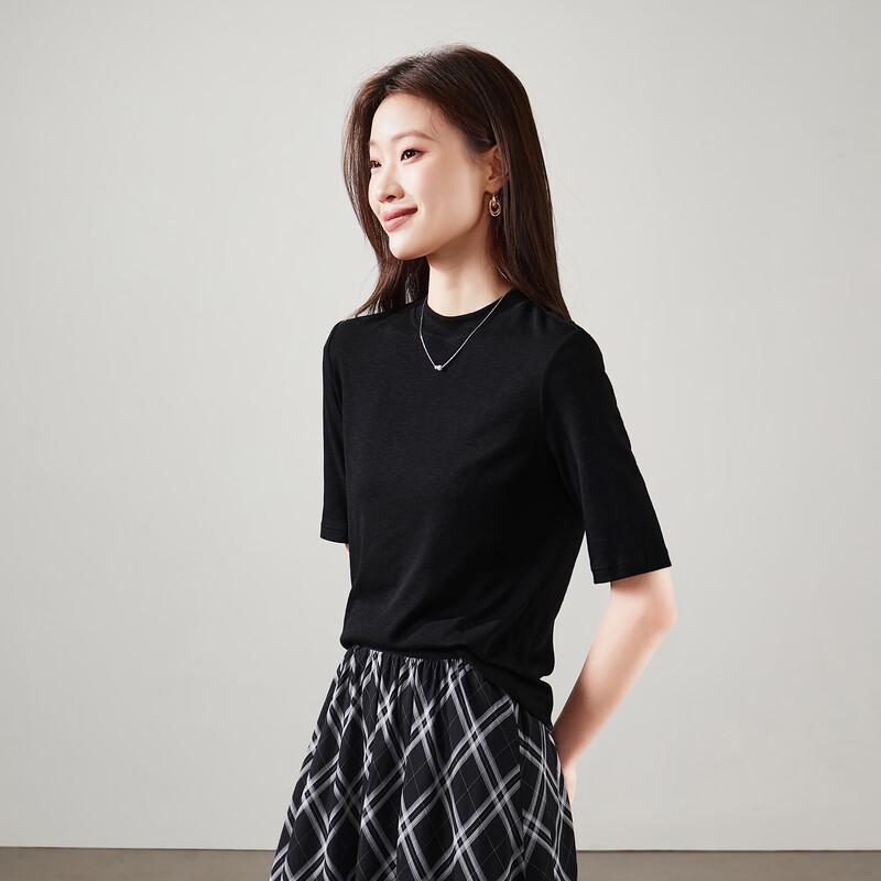 SOFSIL 2026 S/S Women s Mock Neck Short Sleeve T-shirt M