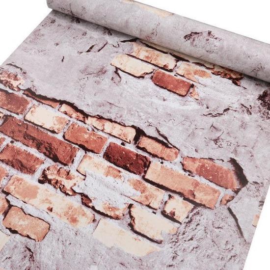 Brick Wallpaper Peel And Stick For Bedroom Faux Brick Kitchen Cabinets Home Decor Wall Stickers Papel De Parede Stickers Muraux