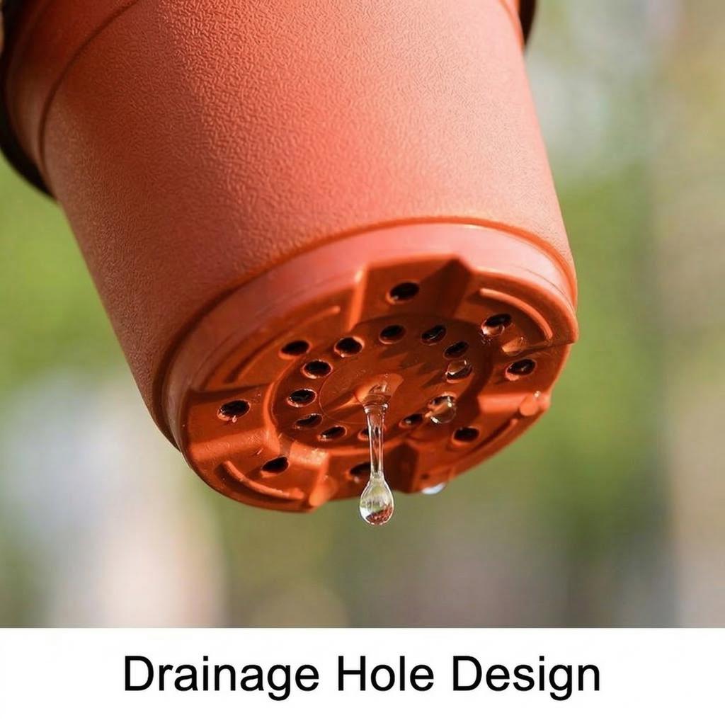 Tvåfärgade plantbrickor, 50 brickor per förpackning, Plastblomkrukor med dräneringshål, Lämpliga för trädgårdsarbete inomhus och utomhus.