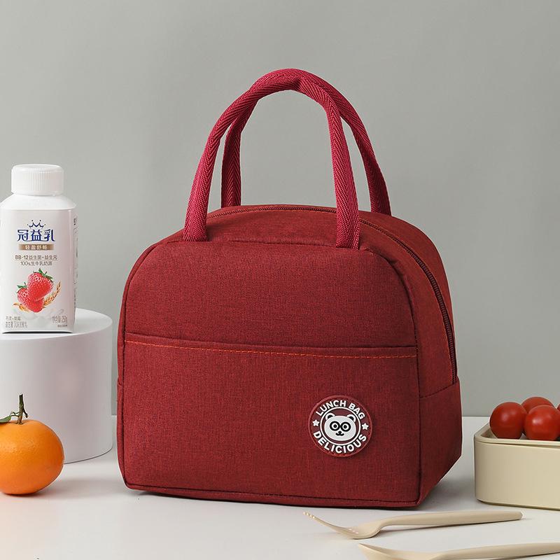 Simple Lunch Box Bag Student Bento Bag Portable Thermal Insulated Lunch Box Insulation Bento Pack Student Bento Lunch Handbag