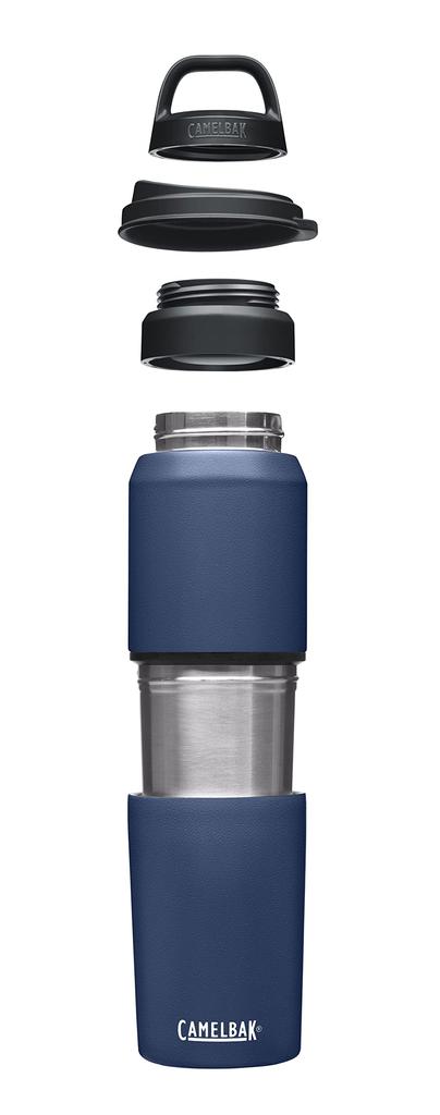 CamelBak 500ml Vacuum Keeps Drinks Hot and Navy Multi-Bib 2-in-1 Tumbler, Insulated, Cold,
