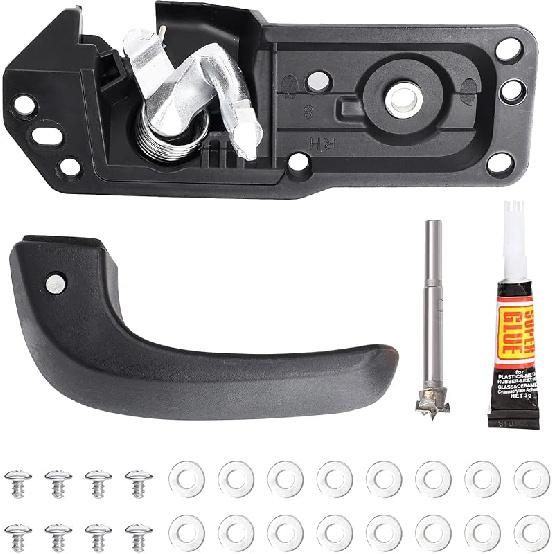 Interior Door Handle Kit Front Left Drivers Side Compatible With 2007-2014 Chevy Silverado Tahoe Avalanche Suburban GMC Sierra Yukon Cadillac