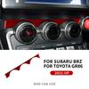 Real Soft Carbon Fiber Sticker For Subaru ZD8 BRZ Toyota ZN8 GR86 2021 2022 2023 2024 2025 2026 AC Interior Trim Panel RHD LHD