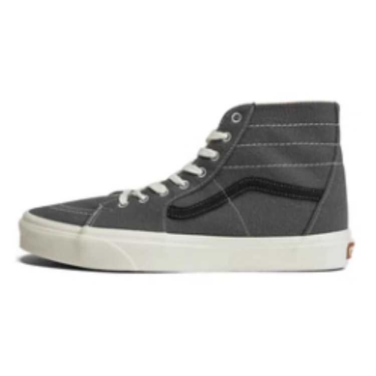 Vans Sk8-Hi Tapered Casual Versatile Shock Absorbing Durable High-Top Skate Shoes Unisex Sneakers Gray VNOATQ62LTG