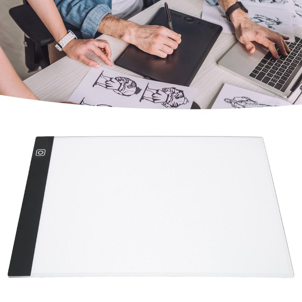 LED Copy Board Light Tracing Box, Table USB Power Dimmerable Artcraft Pad for Sketching Animation Stenciling  Dimmable Eye   Portable Dra