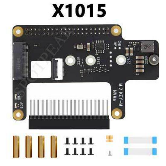

X1015 Raspberry Pi 5 PCIe to M.2 NVMe SSD Expansion Board
