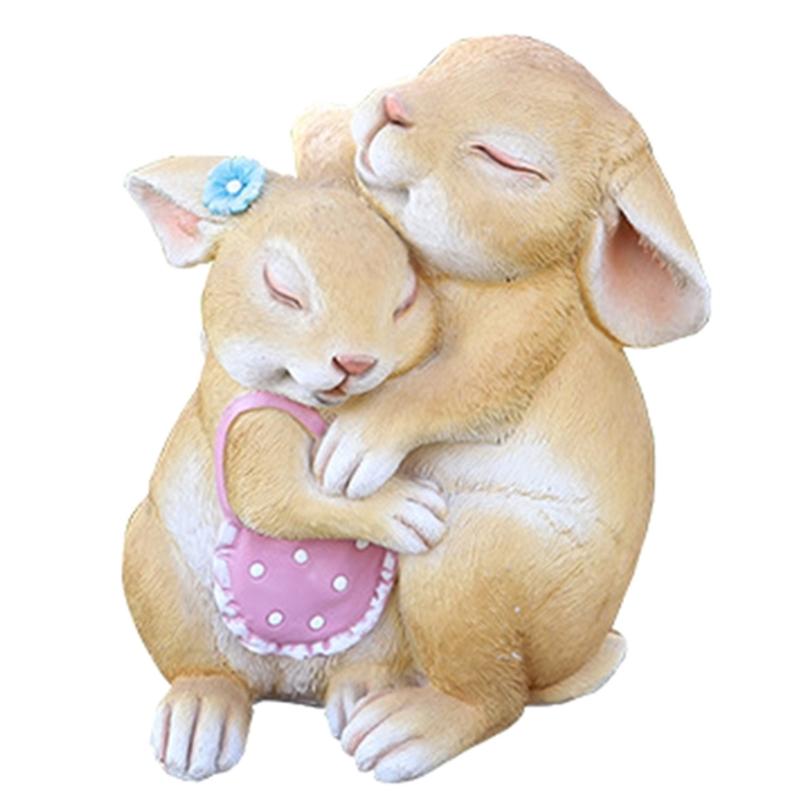 Vibrant Rabbit Statues Decorative Easter Statues Outdoor Garden Statue Miniatures Add Touch of Warmth to Living Space 1