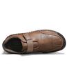 Men's Comfortable Casual Leather Shoes Male Flat Daily Office Driving Shoes Outdoor Street Walking Travel Shoes Plus Size