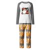 Print Cute Family Set Pajamas, Home Clothes, Family Set Long Sleeve Top Pants Set