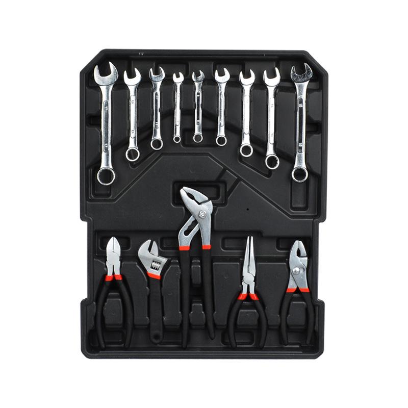 187-Piece Aluminum Tool Box with Ratchet & Wrenches