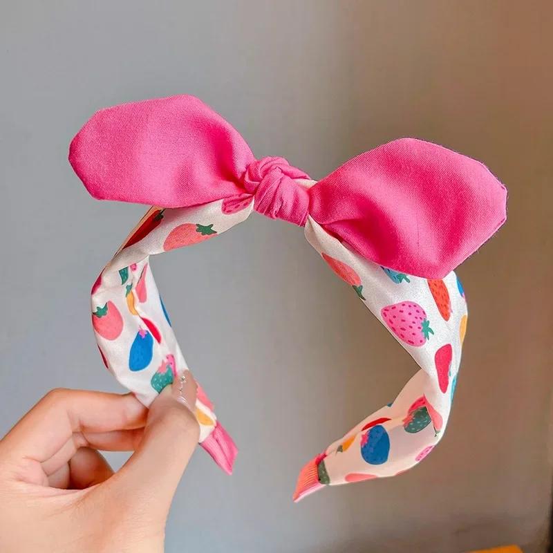 New Children Lovely Strawberry Ornament Headband Headwears Baby Girls Cute Colors Hair Hoop Headbands Kids Hair Accessories