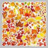 50 Sheets of Autumn Leaf Cartoon Stickers - Waterproof and Decorative for Computers, Phones, Planners