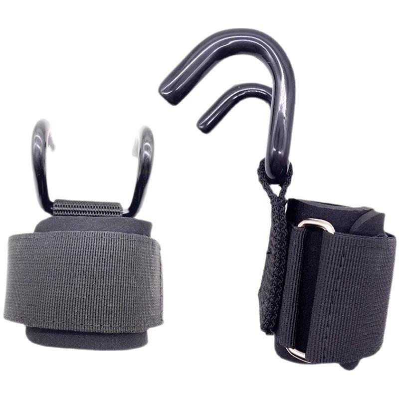 Men s Anti-slip Pull-up Assist Wristband with Hook Grip Gloves 1 Assist Hook