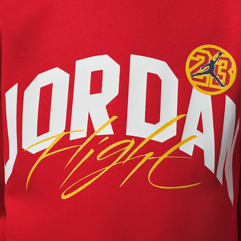 Jordan Dynasty Interlock Flight Casual Soft Knit Fitness Red Kids hoodies IU5311-687