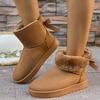 Women's Winter Furry Slip-Resistant Platform Sneakers/Boots - Thick Platform Height Increase