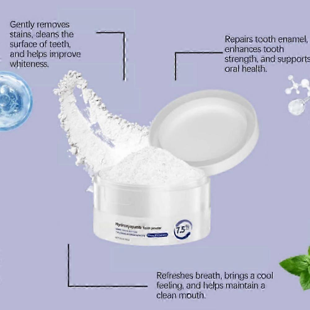Mikrokristallines 7,5% Hydropathit Zahnpulver, Natürliche Hydropathit Zahnpasta, Aufhellend, Empfindlichkeitslinderung für Erwachsene