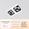 E27 Screw Base Double Row LED Ceiling Fan Light for Bedroom/Dining Room - Silent, Powerful Wind