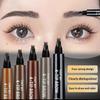 1Pcs 5 Colors Eyebrow Pen Waterproof 4 Fork Tip Microblading Eyebrows Pen Eyebrow Tattoo Pen Liquid Natural Looking Brows