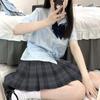 Authentic Japanese Plaid Pleated Skirt - Black Warrior Academy Style