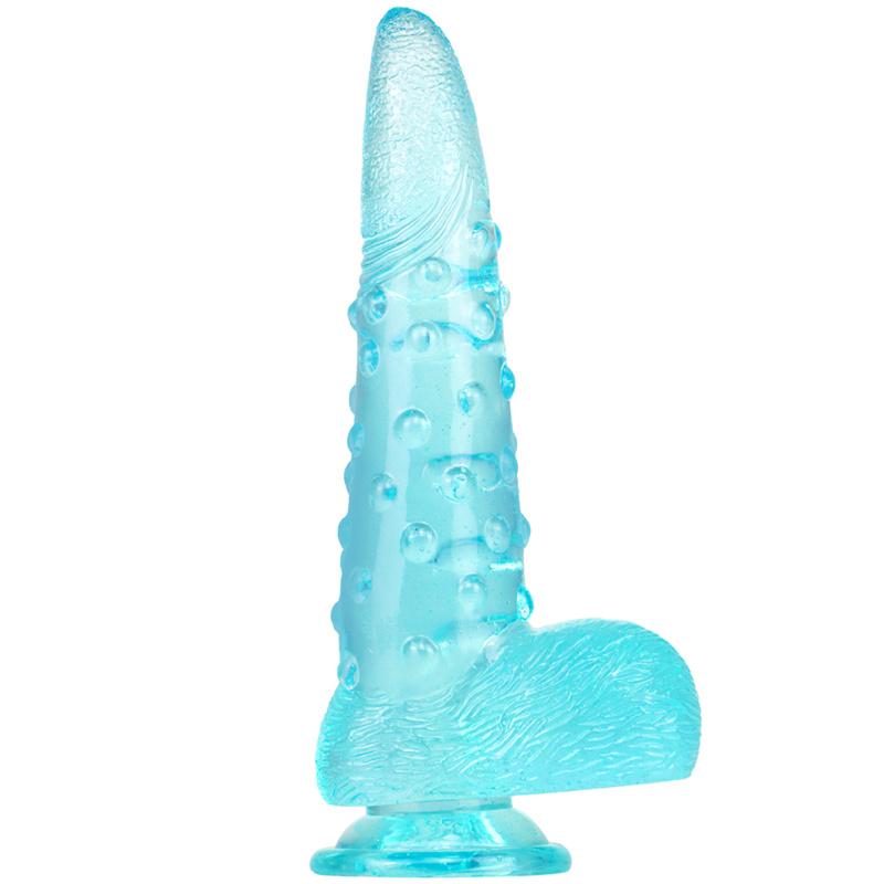 Female Artificial Corn Penis Crystal Transparent Dildo Adult Female Masturbation Stick