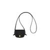 Épure 10 Snap Closure Adjustable Shoulder Strap Leather Crossbody Wallet Women Wallet Black 30027HYZ001