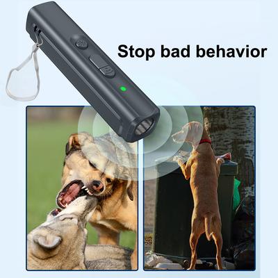 With LED Indicator Lanyard USB Rechargeable Dog Drive Device Ultrasonic Dog Repeller Dog Trainer Anti Barking Device