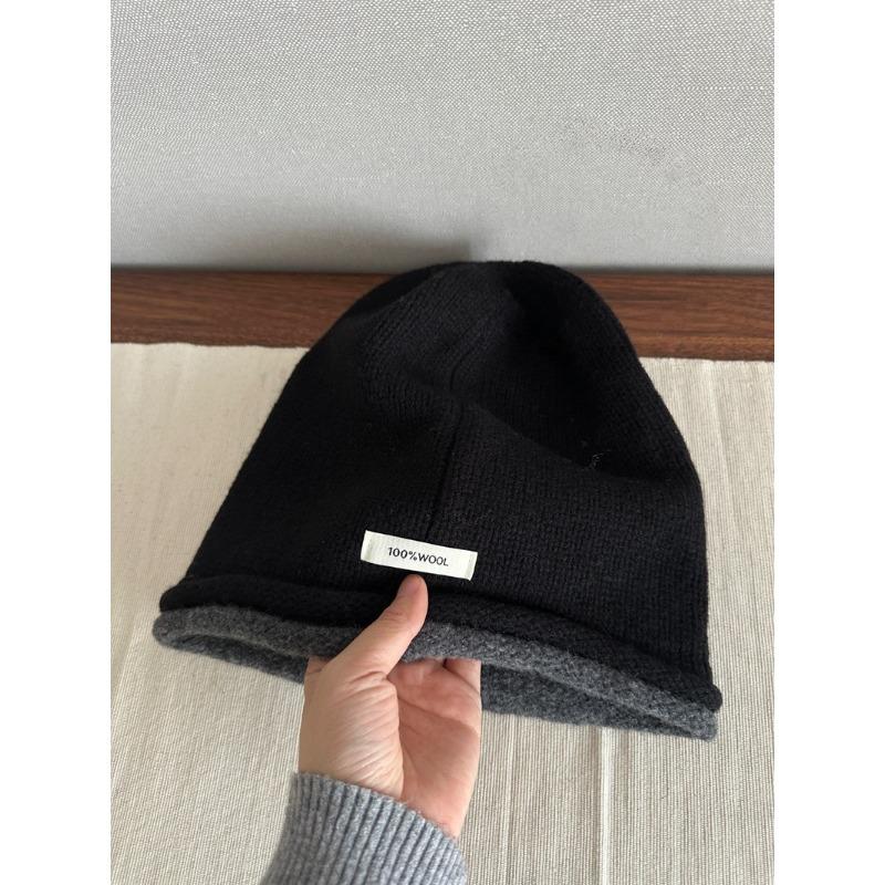 Pure Wool Pile Hat for Men and Women Loose Version Stretch Knitted Cold Hat European and American Style Double Sided Hat