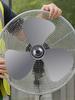 16inch 3 Leaves Plastic Fan Blade For Standing Pedestal Floor Wall / Table Cooling Fan Transparent Grey Fan Blade