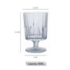 Striped Stemmed Glass Set
