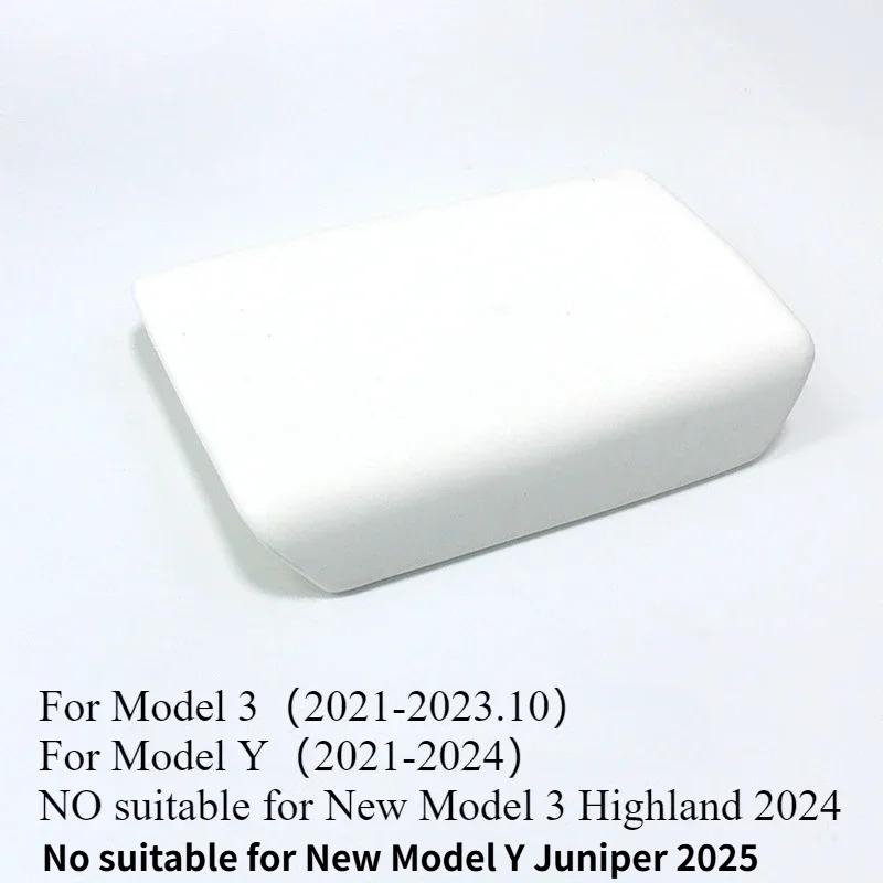 TPE Armrest Box Cover for Tesla Model Y/3/3+ Model Y Juniper Center Console Protective Cover Armrest Box Shell Car Accessories