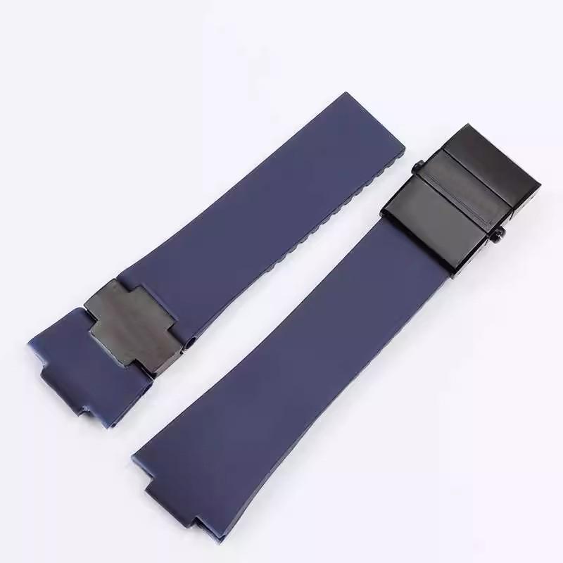Silicone Watch Strap for Athens Observation Navigation 1183 Men's Women's Waterproof For Ulysse Nardin Rubber Watchbands
