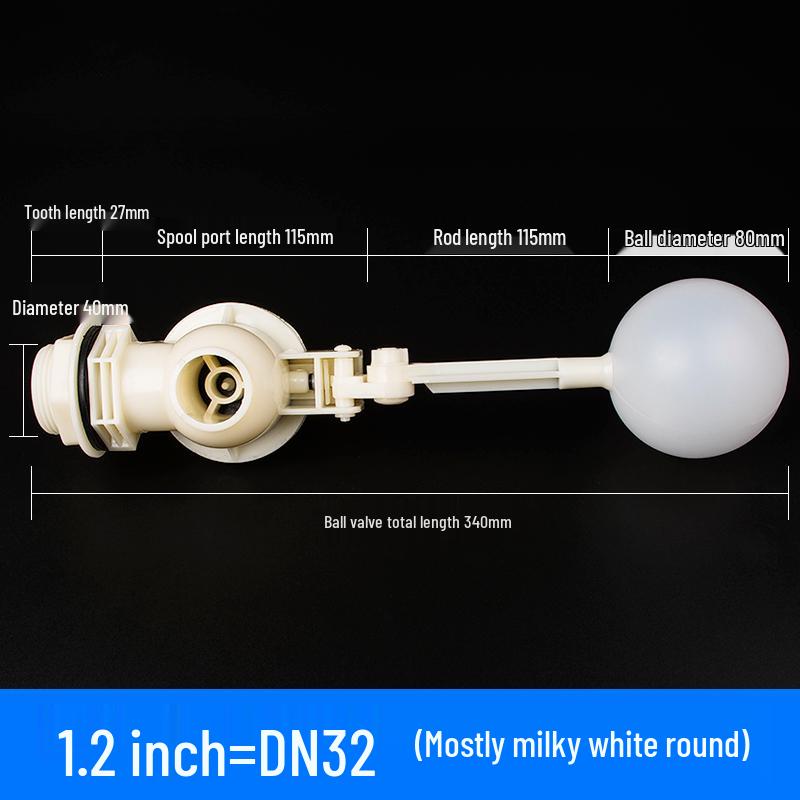 Adjustable Transparent Plastic Float Valve for Water Tanks