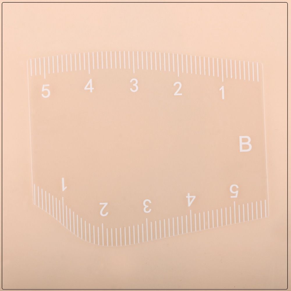 5Pcs Transparent Eyebrow Mapping Ruler Flexible Rulers Instant Brow Shaper  Beginners
