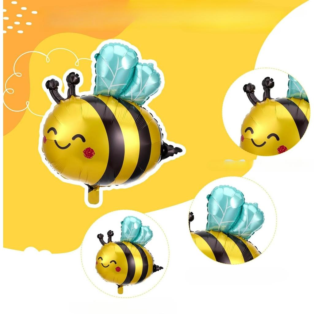 Entzückendes Bienen-Ballon-Set für Partydekorationen, Hochzeitsveranstaltungen, Aluminiumfolien-Ballons mit Tiermotiv, Ideal für festliche Anlässe