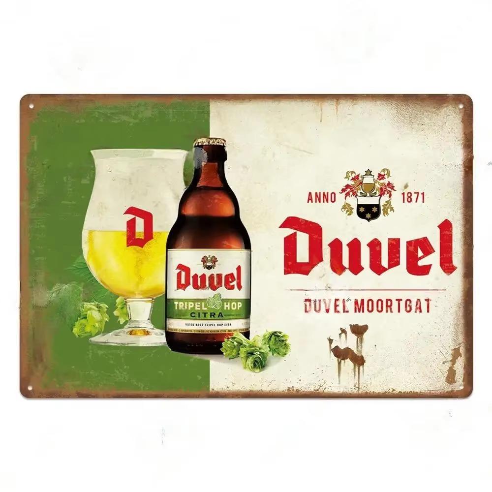 Plechová cedule Značka piva Kovová cedule Dekorativní nástěnná cedule pro hospodu Kuchyň Bar Klub Vintage Retro styl Domácí dekorace