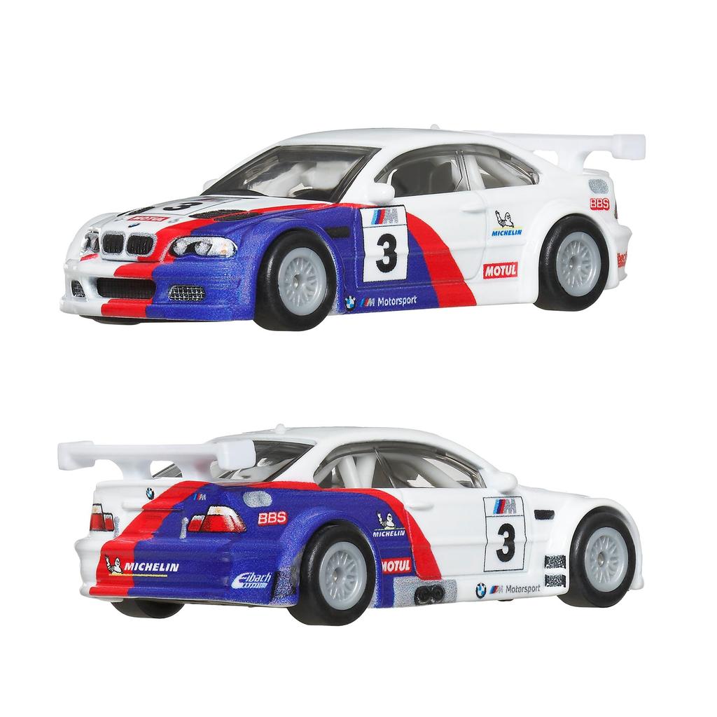 Hot Wheels Premium BMW 320 Group BMW M3 GTR Vehicle Ages JBK99 2-Pack 5/2001 Toy, 3+, Multi-Purpose,