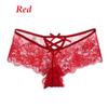 1PC Lady Erotic Lingerie Sexy Lace Flowers Panties Low Waist G-string Transparent T-back Briefs Women Charming Thongs Underwear