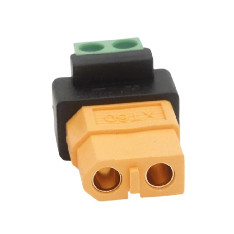 

Bidirectional XT60 Female to 2Pin Terminal Adapter Solderless Design for Energy Storage Power Systems Lightweight 1