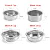 1Pcs 1Cup 2Cup Coffee Filter Basket Pressure 51/58mm Clean Basket 304 Stainless Steel Single Layer Coffee Machine Filter