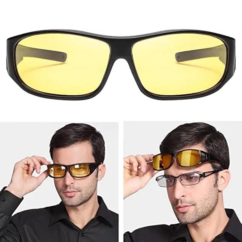 Okulary przeciwsłoneczne do samochodu do jazdy nocnej, gogle ochronne, okulary do jazdy nocnej, unisex, ochrona UV, akcesoria do wnętrza