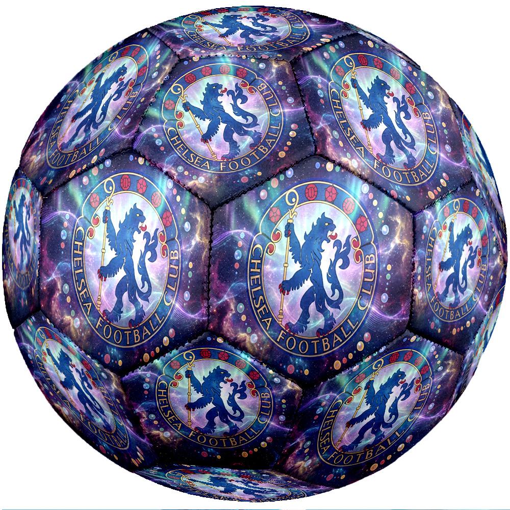 Chelsea FC Thema Fußball Ball Größe 5 Fußball Ball Weiche Haptik Professioneller Trainingsfußball für Outdoor-Sportarten