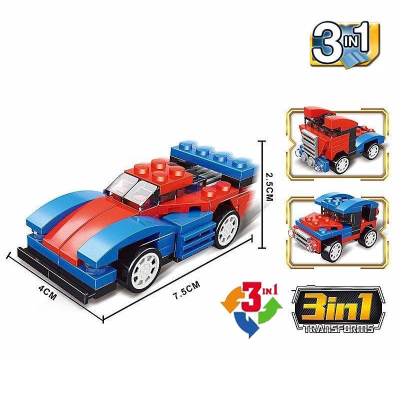 Non-Toxic Sluban 0155 Children Princess Pink Dream Snack Car Model Figure Blocks Educational Construction Building Bricks Toys For Children