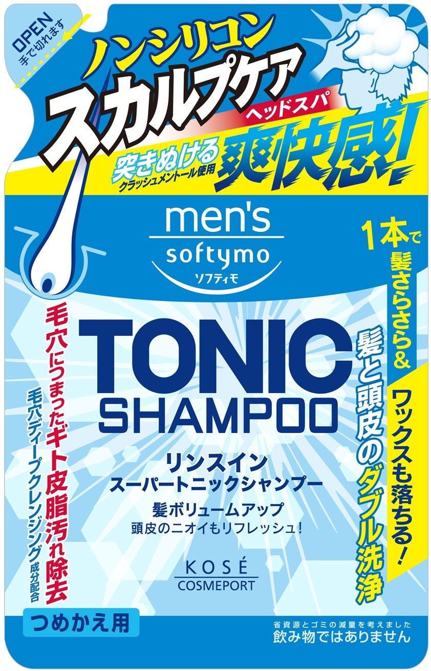 

Softymo KOSE Super Tonic Shampoo Refill 400ml Men s Rinse-in
