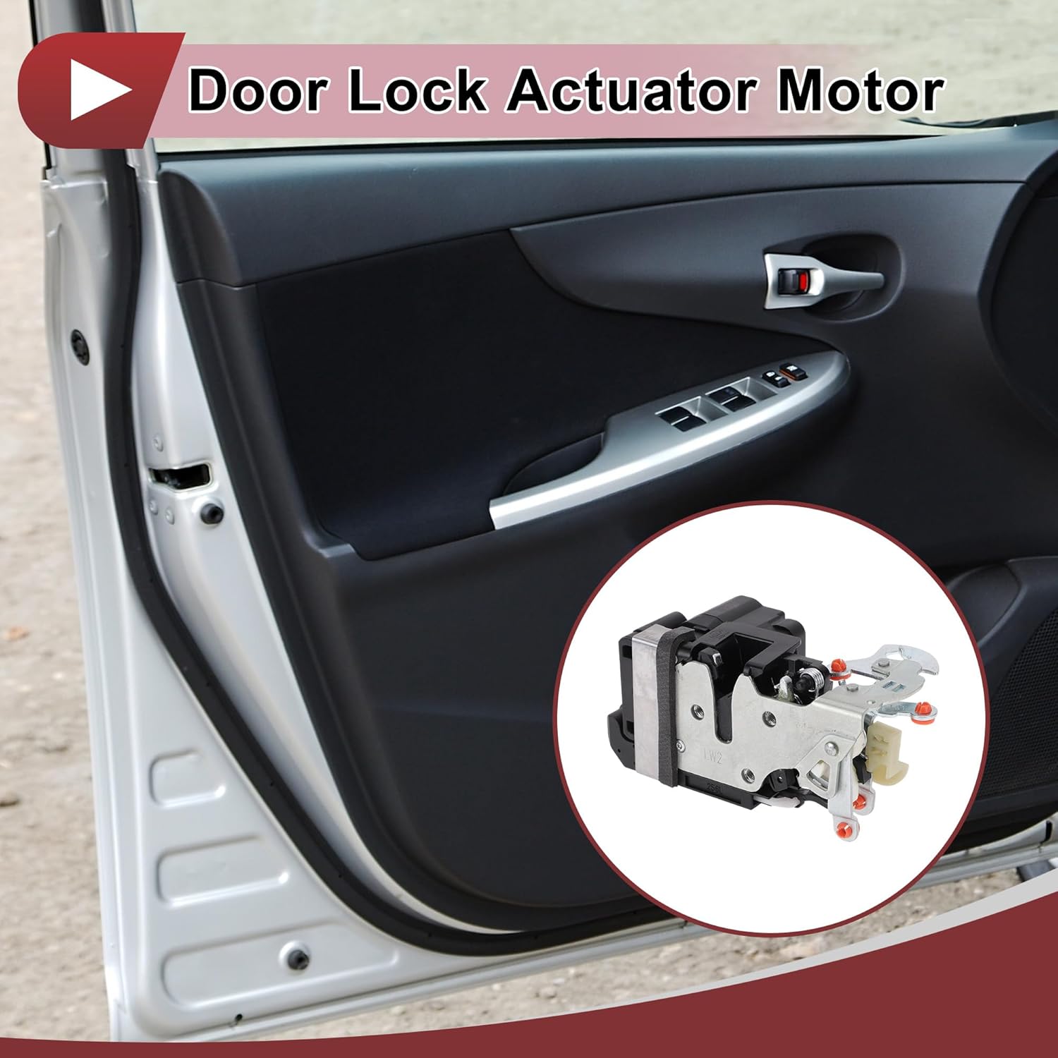 Power Door Lock Actuator Motor for Chevrolet Blazer 1995-1997 for GMC Jimmy 1995-1997 Front Left Driver Side Door Latch Actuator Assembly No.15066140