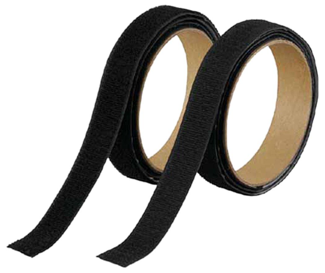 

TRUSCO Strong 25mm x Black Velcro, Adhesive, 1m, чёрный