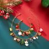 Weihnachts-Metallketten-Halskette Armband Für Frauen Weihnachtsmann Schneemann Glocke Kranz Anhänger Armband Choker Party Neujahrsgeschenk