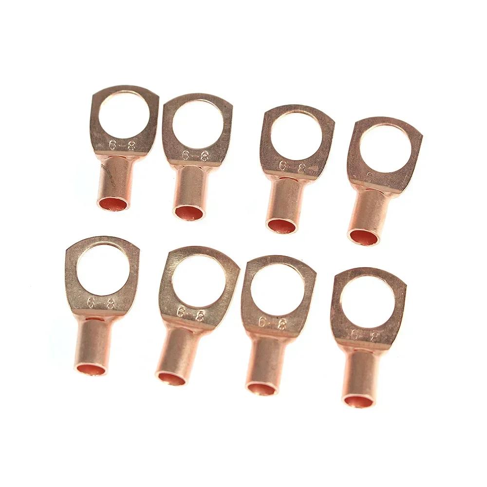60 Stück SC-Serie Klemmen Drahtverbinder Blankes Kabel gecrimpt gelötet Klemme Blankklemmen Kabelschuh Verzinnte Kupferrohr-Kabelschuhe Ring
