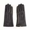 Long Warm Genuine Leather Gloves Sheepskin Gloves for Women  Touch Screen Fashionable and High  End  Black Autumn and Winter