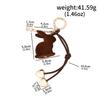 New Creative Cute Animal Rabbit Stylish 3D Flocked Easter Bunny Bag Charm Car Key Decoration Holiday Gift Bag Charm