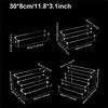 1pc Acrylic Display Stand 1/2/3/4 Tier Acrylic Riser Display Shelf For Cupcake Perfume Doll Transparent Blind Box Storage Shelf